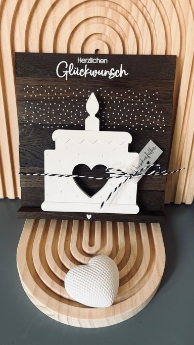 Torte Geldgutschein