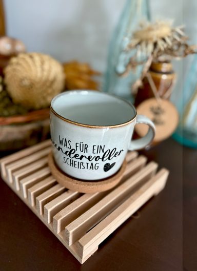 Henkeltasse "Was für ein wundervoller Scheißtag"