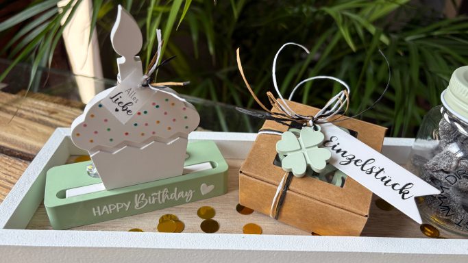 Zweier Ballonlichthalter mit Einschieber Muffin Zweier Ballonlichthalter mit Einschieber Muffin